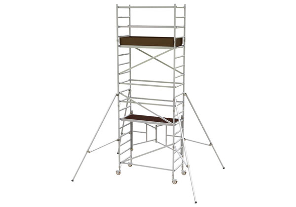 Single scaffolding tower
