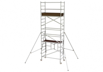 Single scaffolding tower