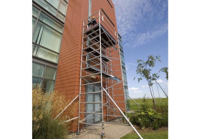 Double scaffolding tower
